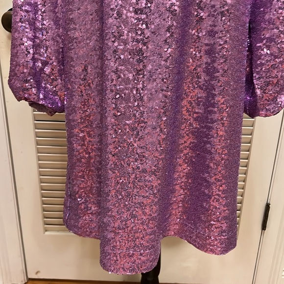 tyler böe Porter Sequin Shift Dress in Lavender, Size Large, NWT - Picture 6 of 17